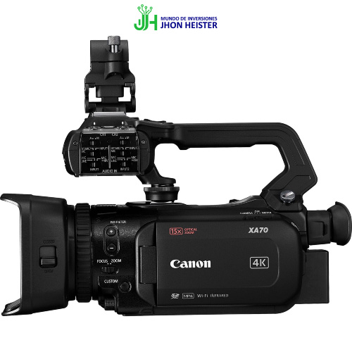 Filmadora canon XA70 UHD 4K30 con enfoque automático de doble píxel - con Función de Streaming en Vivo - Imagen 2