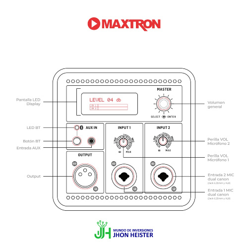 Parlante Semi-Profesional 15" Evolution Pro Max MX3000PRO - Imagen 2